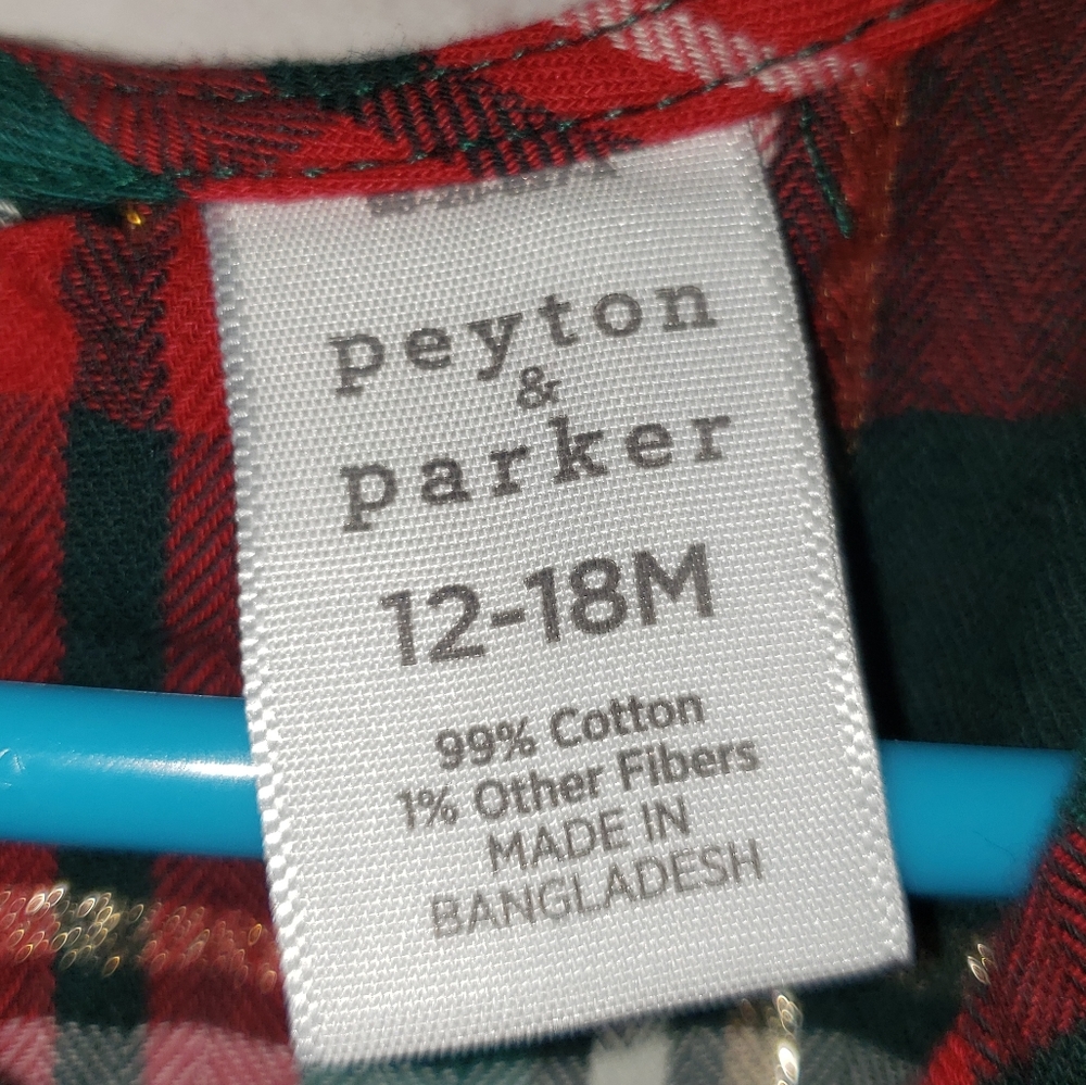 NEW! Payton & Parker plaid holiday dress 12-18mo - Picture 5 of 7